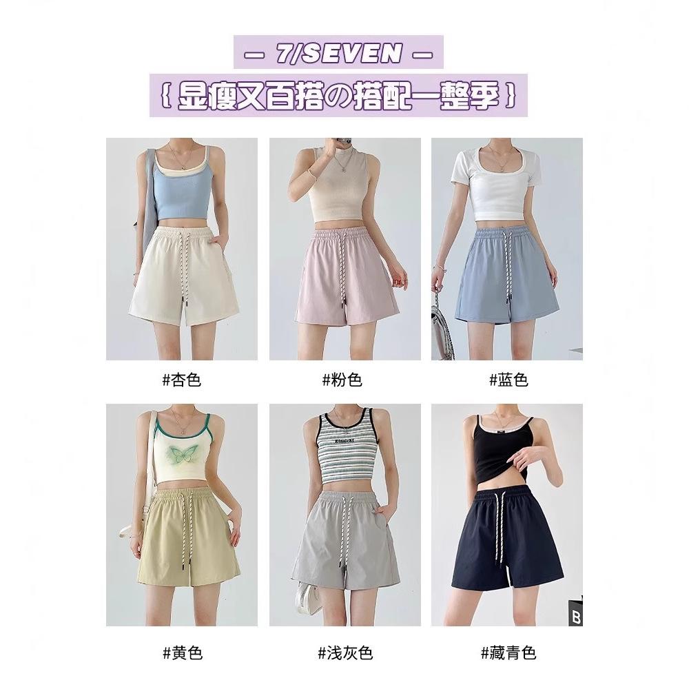 Women Quick Dry Athletic Shorts Summer High Waist A-Line Loose American Cargo 5 Inch Casual Shorts For Ladies