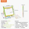 3-in-1 Tabletop Kids Art Easel Double-Sided Magnetic Whiteboard Chalkboard