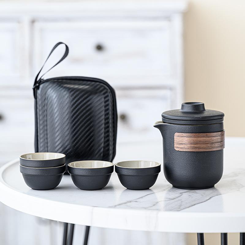 Travel Tea Set Kuaike Cup Portable Outdoor Kung Fu Tea Set Teapot Business Gift