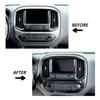 Black Wood Center Console Navigation GPS Screen Trim for Chevy Colorado 2014+ US