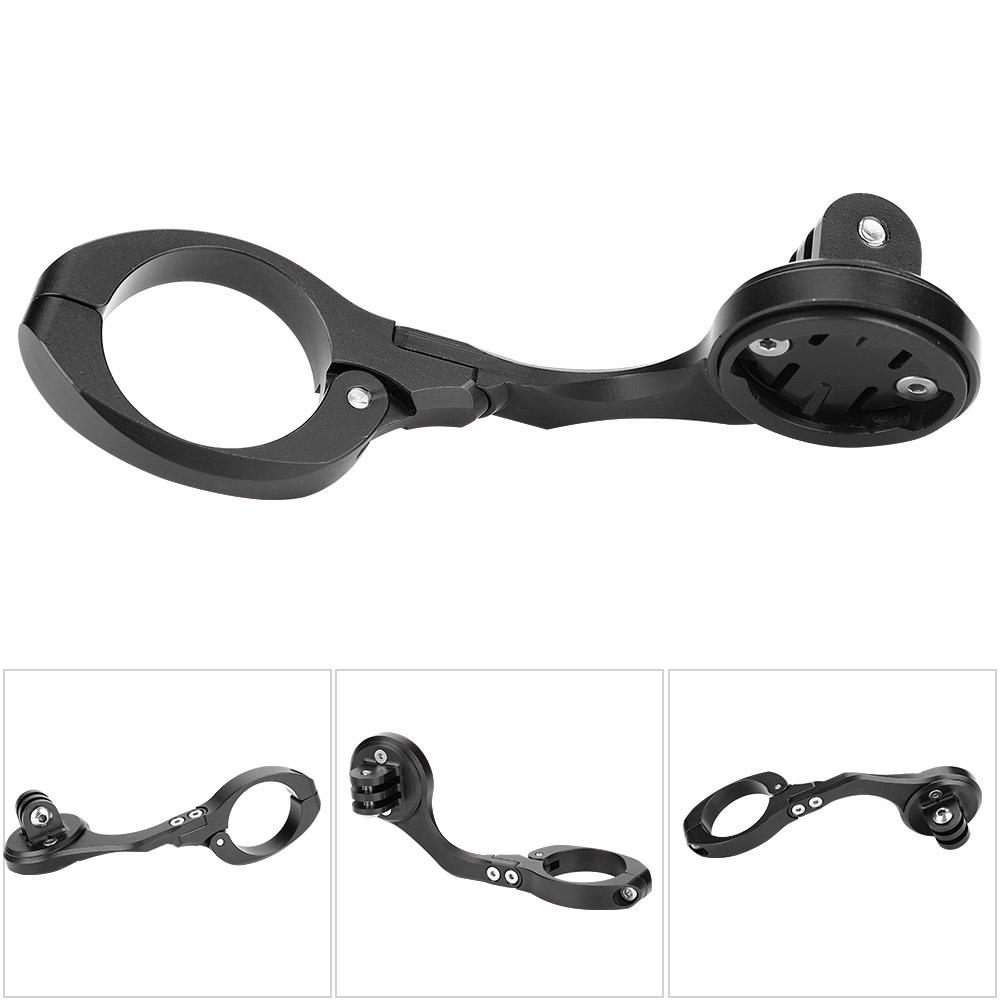 Aluminium Alloy Bicycle Odemeter Computer Extension Mount with Adapter Bike Accessory (Black)