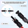 20Ft 10AWG Solar Panel Extension Cable, 10 AWG Solar Extension Cable 10 Gauge 20 Feet Solar Wire with Solar Panel Female Male Waterproof Connectors