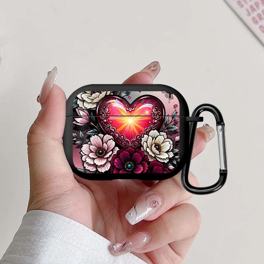 Pink Flowers Case For Airpods Pro3 Pro Pro2 2 3 4 1 Earphone Cases Cover