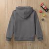 Children's Fashion Solid Color Long Sleeved Casual Jacket Zipper Hoodie Sweatshirt  Jacket