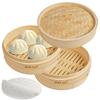 WISH SUN Bamboo Steamer, 18cm/21cm/24cm, 24cm