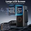 12V 5500A Multi-Function Jump Starter with Air Compressor, Tire Inflator, LED Light, and LCD Display