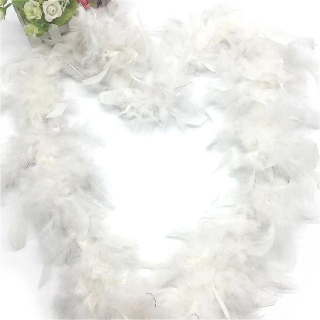 2M Christmas Tree Decoration White Feather Strips Christmas Wedding New Year Decoration Christmas Party Decoration
