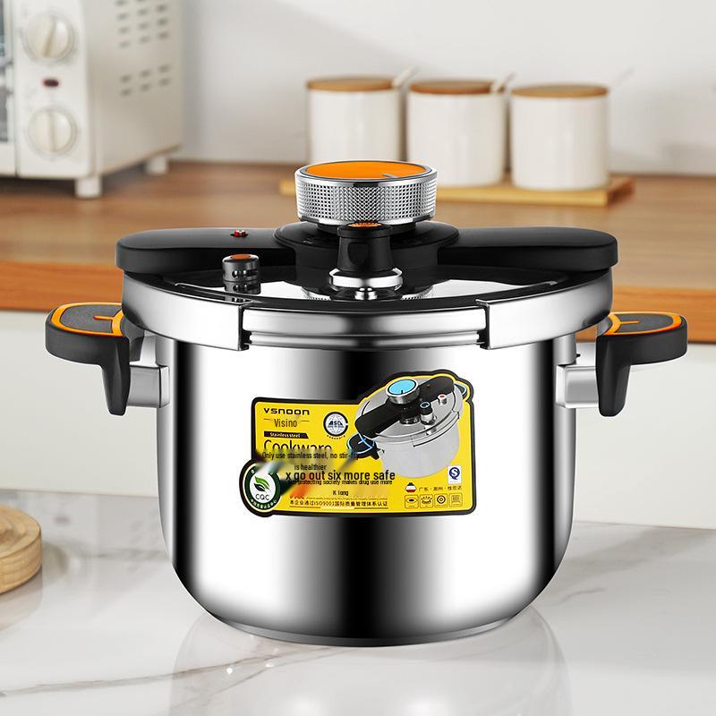 Oală sub presiune populară din oțel inoxidabil 304 tip K cu buton antiexplozie