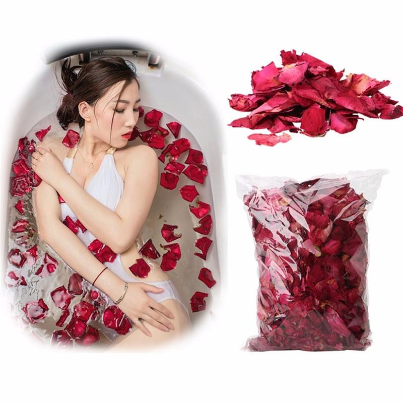 100g/bag Dried Rose Petals Bath Tools Natural Dry Flower Petal Spa Shower Aromatherapy Bathing Beaut