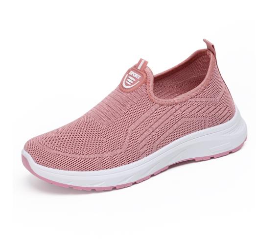 Fashion Casual Shoes, Women's Lightweight and Breathable Large-sized Flat Shoes, Sliding Shoes, Outdoor Sports Tennis Shoes