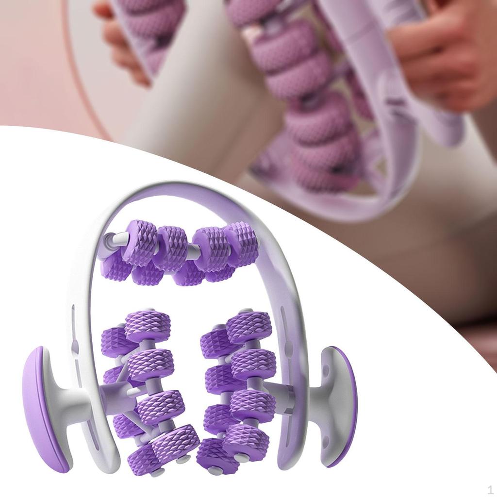 24 Wheel Circle Adjustable Lightweight Hand Held Portable Circular Leg Clamp Massage for Workout
