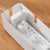Cable Management Box Bamboo Cover Wire Junction Board Storage Box Hide Wires Power Strips Desk Computer Cable Organizer Box