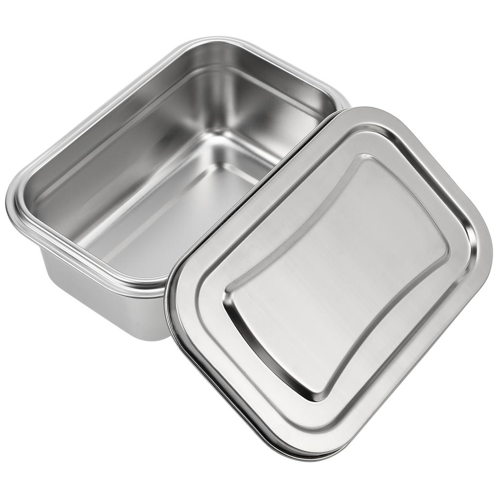 Drink Fridge Food Containers with Lids Ice Cream Box Case Dumpling Cover Freezer Kitchen Gadget Silver Household