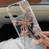 Leichter Luxus Rose und Goldene Kokospalme Handyhülle Für iPhone 17 14 Pro Max 11 13 15 12 16 17E 16E Flexibler Stoßfänger Schutzhülle Funda