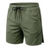 Men's Quick Dry Mesh Athletic Shorts Gym Running Workout Shorts with Zipper Pockets Breathable Elastic Waist Casual Sports Shorts for Men