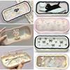 Minimalist Floral Bow Wavy Eyeglass Case,Creative Personalized Glasses Storage Box, Butterfly Kitty Eyewear Holder For Students