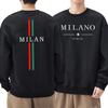 Neue Herren Sweatshirts Mailand Urban Druck O-Ausschnitt Heiße Verkäufe Tops Mann Hochwertige Kleidung Lässiger Pullover Jogging Sweatshirts
