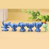 12Pcs Anime Cartoon Figure Cute Stitch Model Toys Car Ornaments Home Decoration