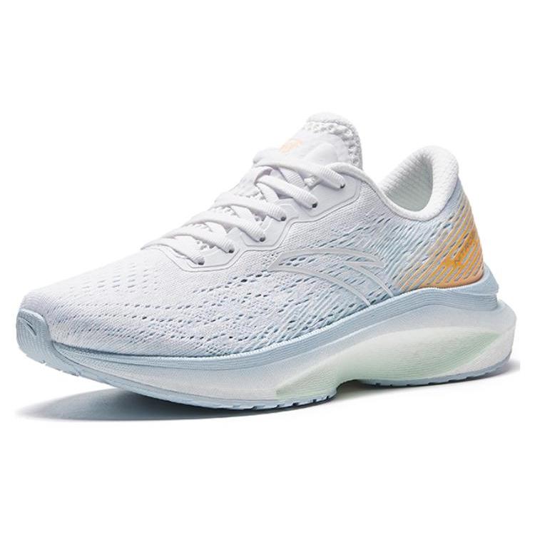 Anta Champion Running Shoes Lite Cushioning Slip Resistant Abrasion Resistant Low Top Running Shoes Women's Blue White 122335581S-9