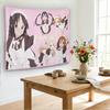 K-On! Maid Outfit Anime Wandteppich, Rosa Gepunktetes Wandbehang, Yui Mio Ritsu Tsumugi Mugi Dekoration Für Schlafzimmer & Wohnheim