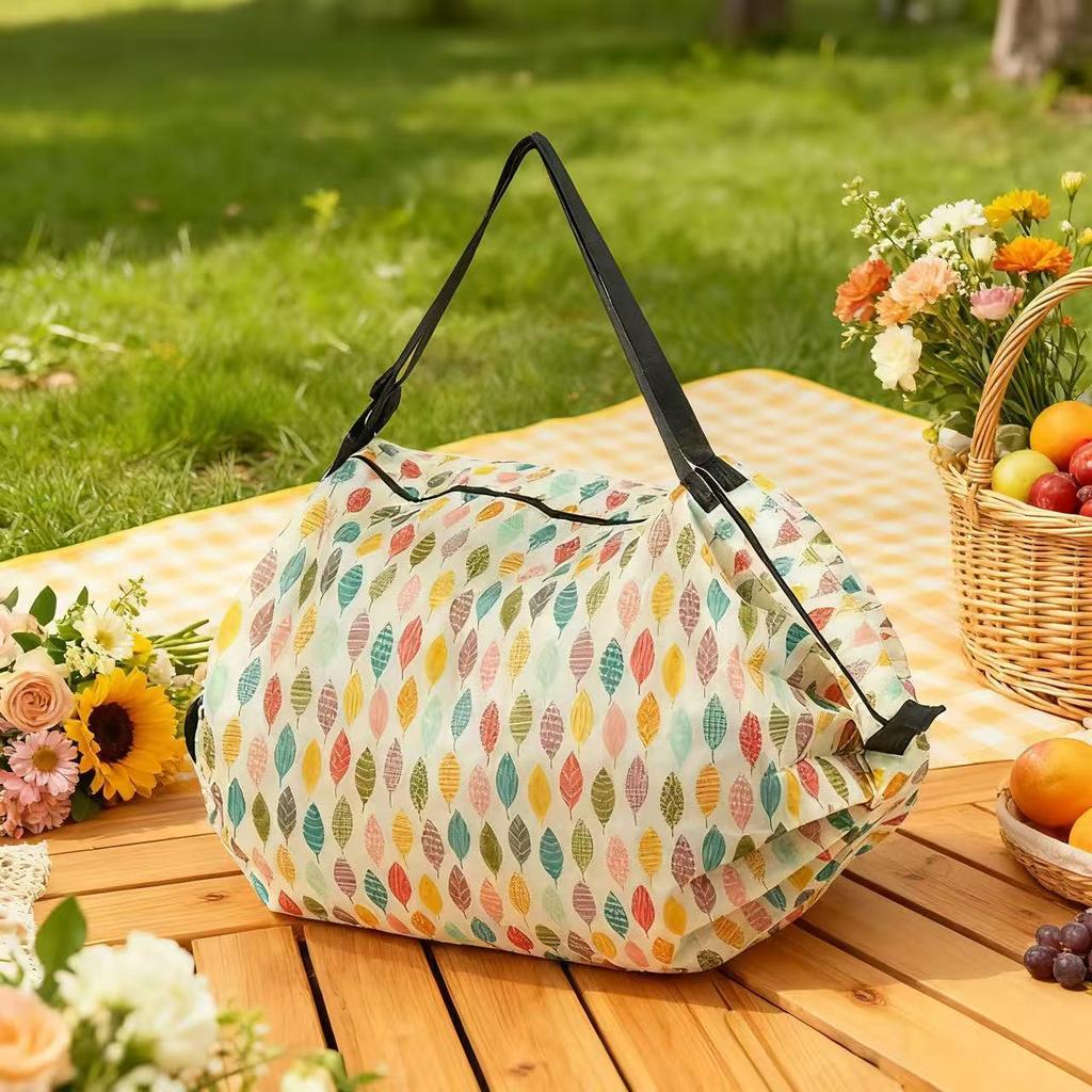 Foldable Japanese-Style Eco-Friendly Travel Shoulder Bag