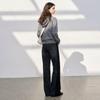 Sancai 2026 Autumn Women's Loose Wide-Leg Jeans