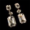 New Square Rhinestone Pendant Earrings Fashion Simple Shiny Earrings Earrings Women'S Earrings Accessories