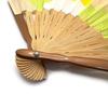 [Hanakanzashi] Women's Folding Fan Set with Fan Pouch - Stylish and Cute Business Fan with Gift Box (Yellow)