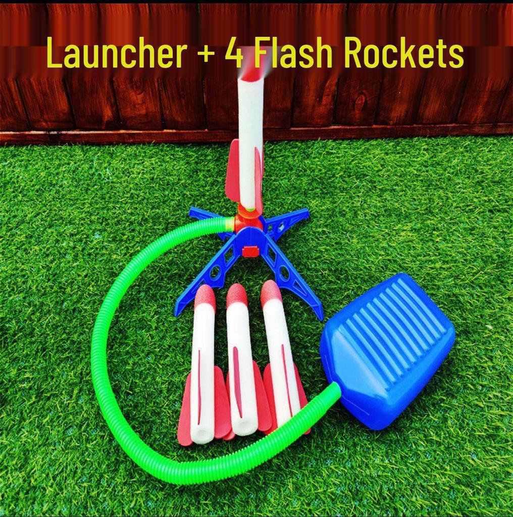 Skyward Rocket Launch Pedal-Operated Luminous Toy for Kids