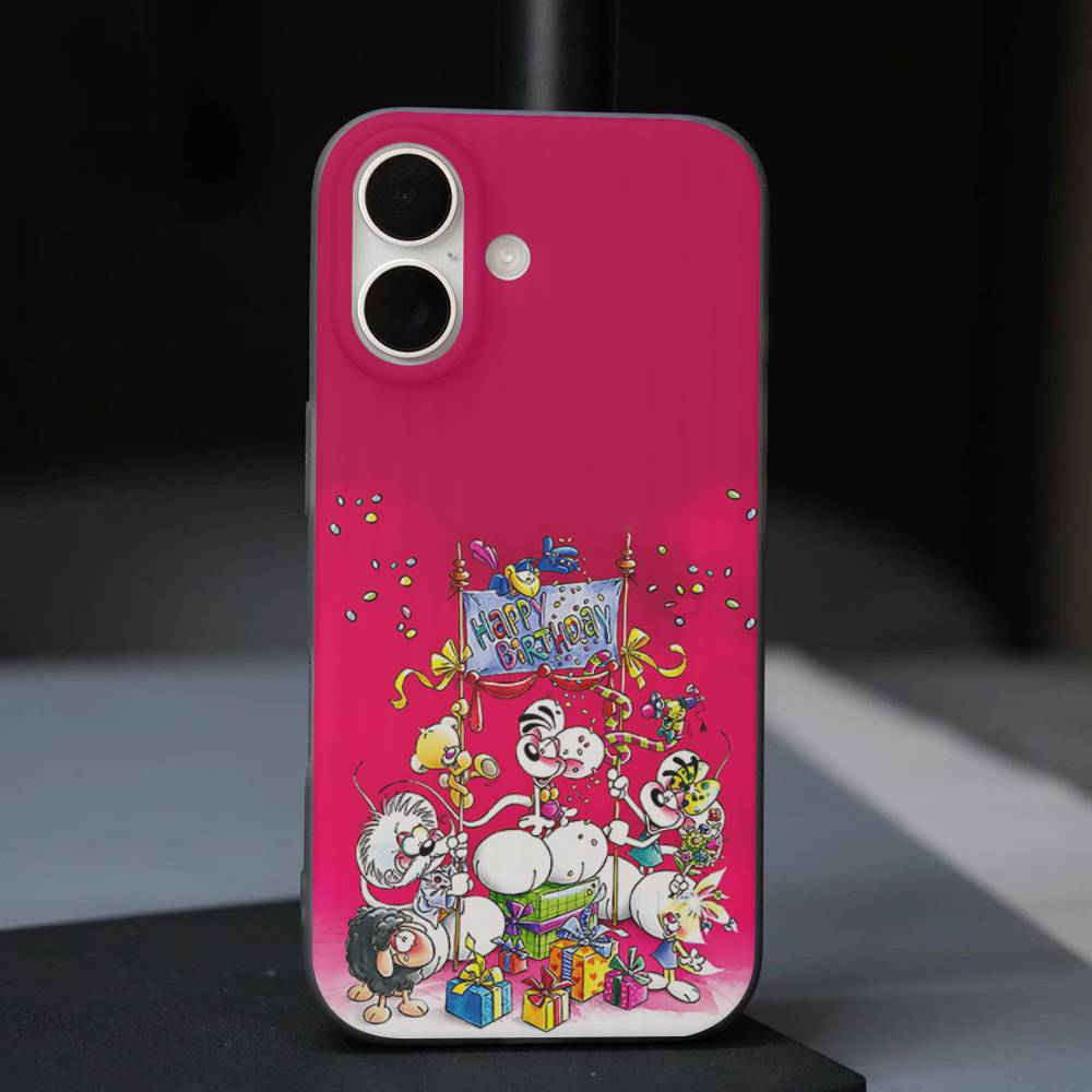 Cartoon D-Diddl For IPhone 17 16 15 14 13 12 11 Pro Max Plus Pro Clear Phone Cover Non-Slip Shell