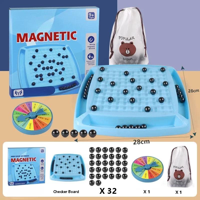 Magnetic Chess Game Interactive Chess Board Party Games Battle Chess Set Family Gathering Gift Toy for Kids