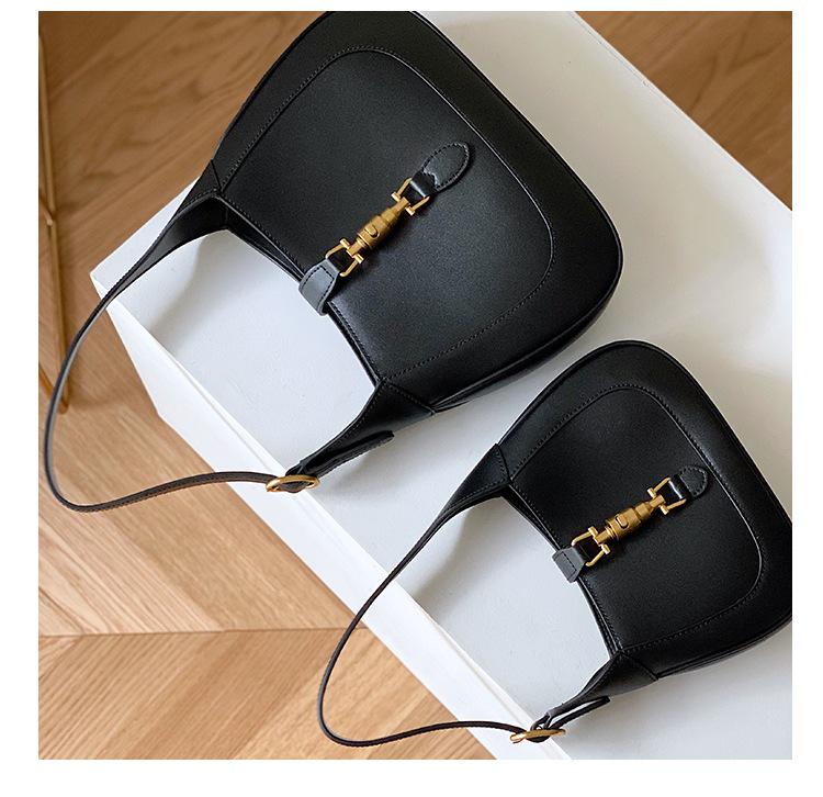 2025 New Style Women's Genuine Cowhide Leather Shoulder Bag - Casual, Simple, Stylish Handbag with Lock.