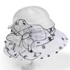 Elegant temperament organza hat women's spring summer bucket hat versatile top hat travel sun hat