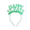 Patricks Irish St Day Hair Band Bow Tie Shamrock Green Headband Girl Gift Party