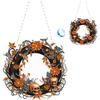 Halloween Skeleton Rhinestone Diamond Art Pendants Diamond Painting Wreath Decor DIY Diamond Garland Pendant Kit for Wall Window
