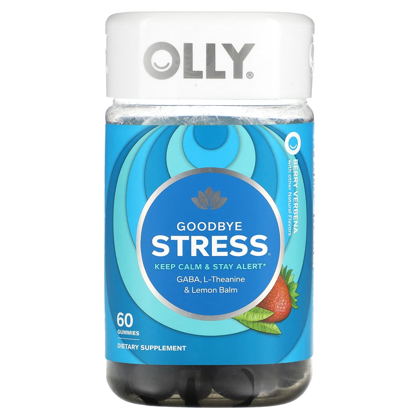 

Goodbye Stress, Berry Verbena, 60 Gummies