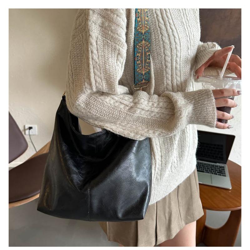 Borsa a tracolla vintage per donna Borsa a secchiello in pelle PU Borsa a tracolla stile lusso Borsa a tracolla da donna Borsa shopping