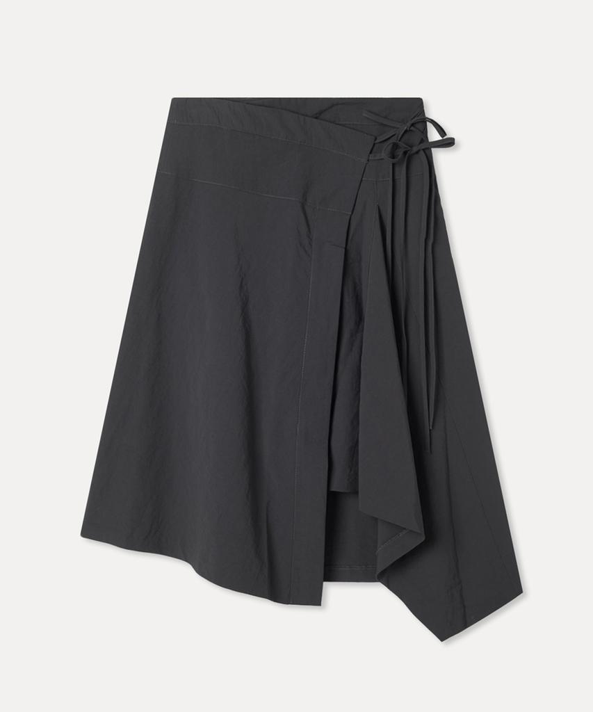 MIXXO Nylon Wrap Midi Skirt_Miwwhg402B
