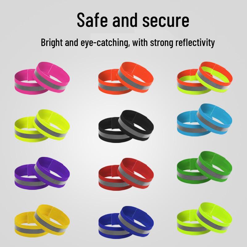 High-Visibility Reflective Elastic Band for Night Running & Cycling Sky Blue