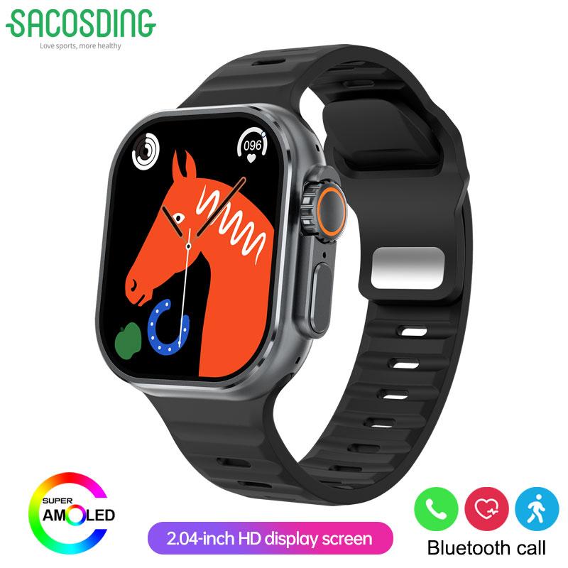 2025 NOVÉ IW9 PRO Chytré hodinky Muži Ženy 2,04 palcový HD AMOLED GPS Trajektorie NFC BT Hovor Měření srdeční frekvence Spánek Zdraví Monitorování Chytré hodinky Dárek