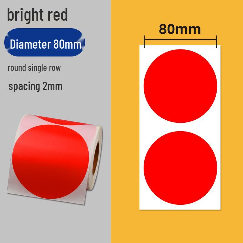 Colorful Self-Adhesive Round Dot Stickers - Writable Small Paper Labels