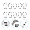 10pcs 12mm/15mm/18mm/21mm/25mm Spring Terry Tool Clips Sturdy 304 Stainless Steel For Organizing Tools Accessories