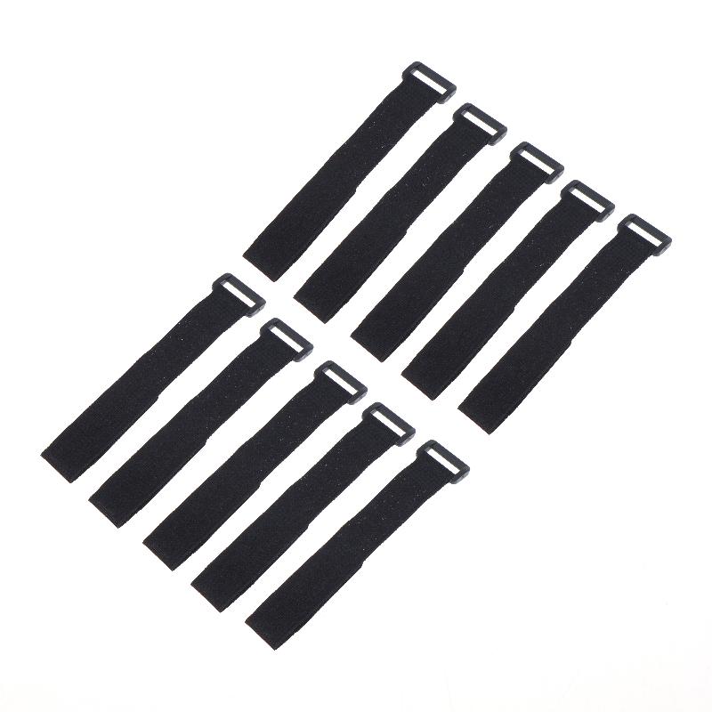 10Pcs Adjustable Nylon Zip Ties Heavy Duty Hook and Loop Fasteners Reusable Tie-downs for Home Travel Cable Organizing Storage