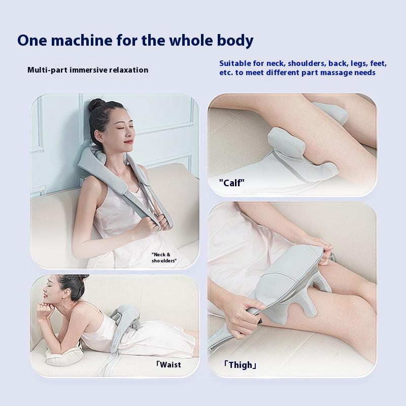 Multi-Function Home Massage Wrap - Shiatsu Neck & Shoulder Massager for Trapezius Muscle
