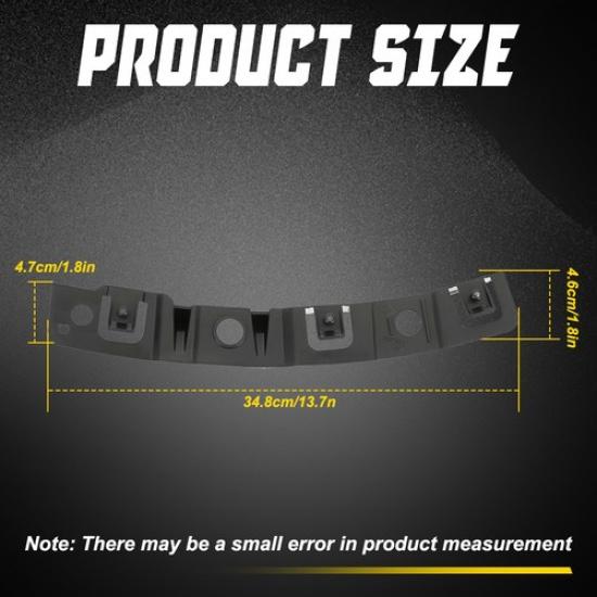 Front Right Bumper Passenger Bracket Support Mount Black For 2017-21 Mazda CX-5