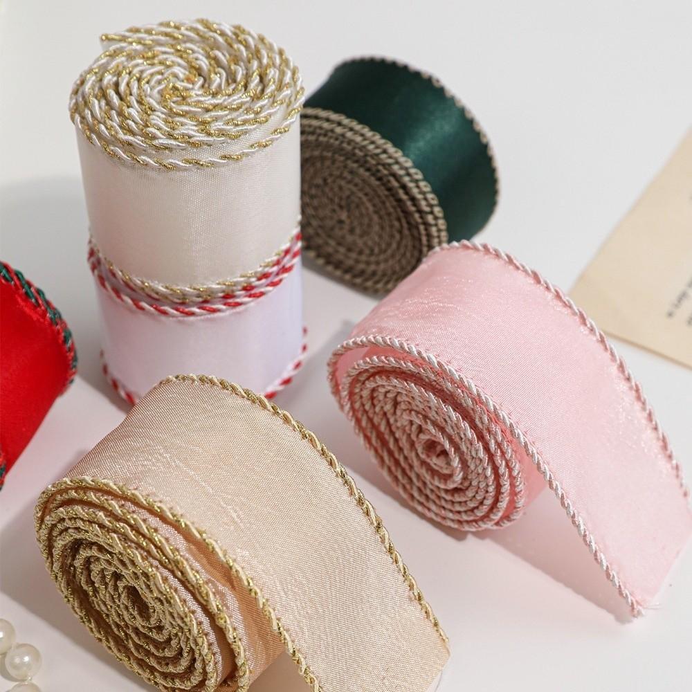 2M DIY Christmas Webbing Exquisite Woven Strap New Christmas Ribbon  Gift Box Decoration