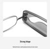 Portable Anti-Blue Light Folding Reading Glasses - Ultra-Light, Fashionable, Unisex, Hang-Neck for Middle-Aged & Elderly