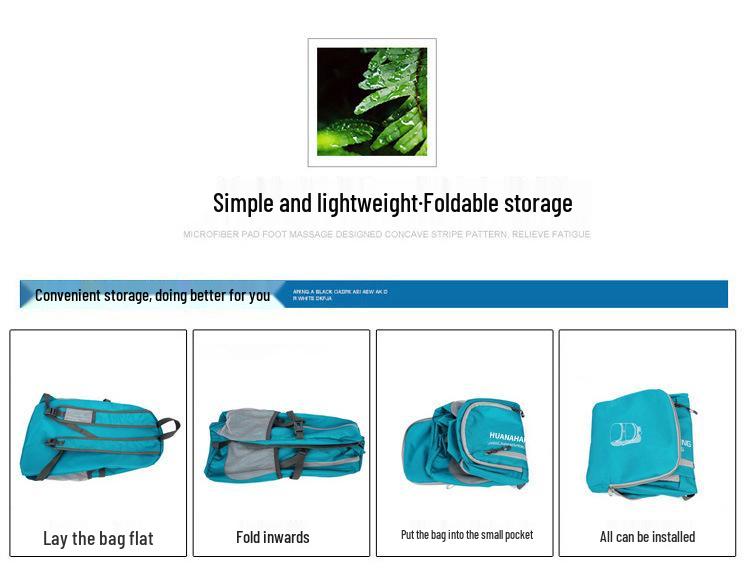 Warnerheim Waterproof Folding Backpack: Large Capacity, Lightweight, Portable Outdoor Travel Bag