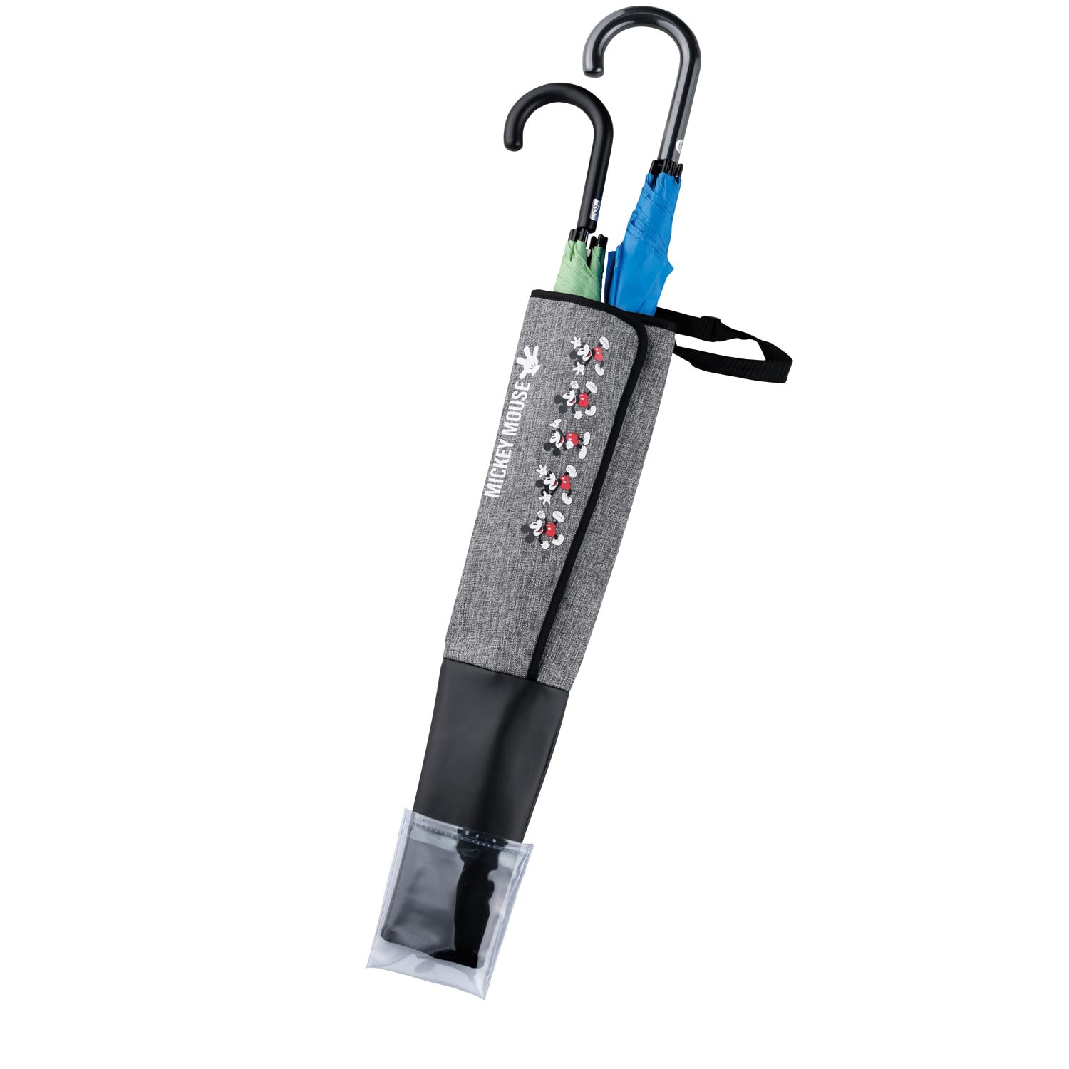 

BONFORM Disney Mickey Fabric Umbrella Holder with Water Drain Holds up to 3 Includes Water Drain Disney Pocket, Gray, Umbrellas, Pocket, 7241-06GY серый