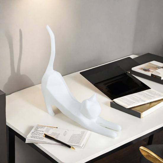 1/2/3Pcs Lifelike Cat Sculpture 3D Printed Handcrafted Simulation Cat Ornament Party Home Decoration Cat Lover Gift